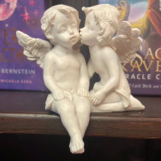 Cherub book shelf ornament