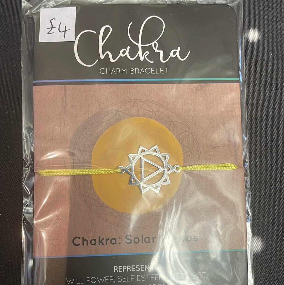 Chakra charm bracelet