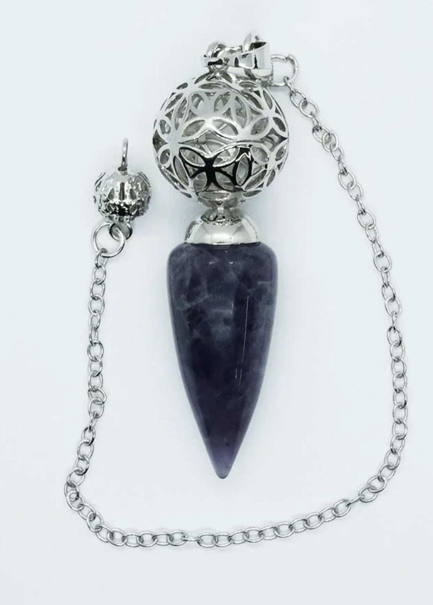 Pendulum Ball Amethyst Wand