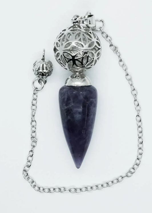 Pendulum Ball Amethyst Wand