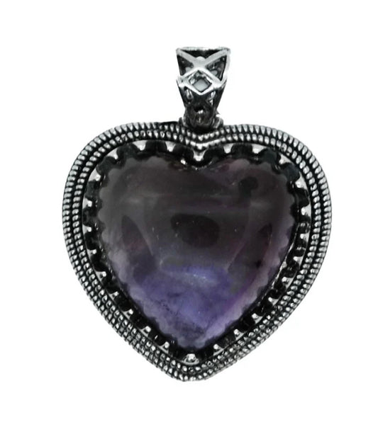 Pendant Heart Amethyst