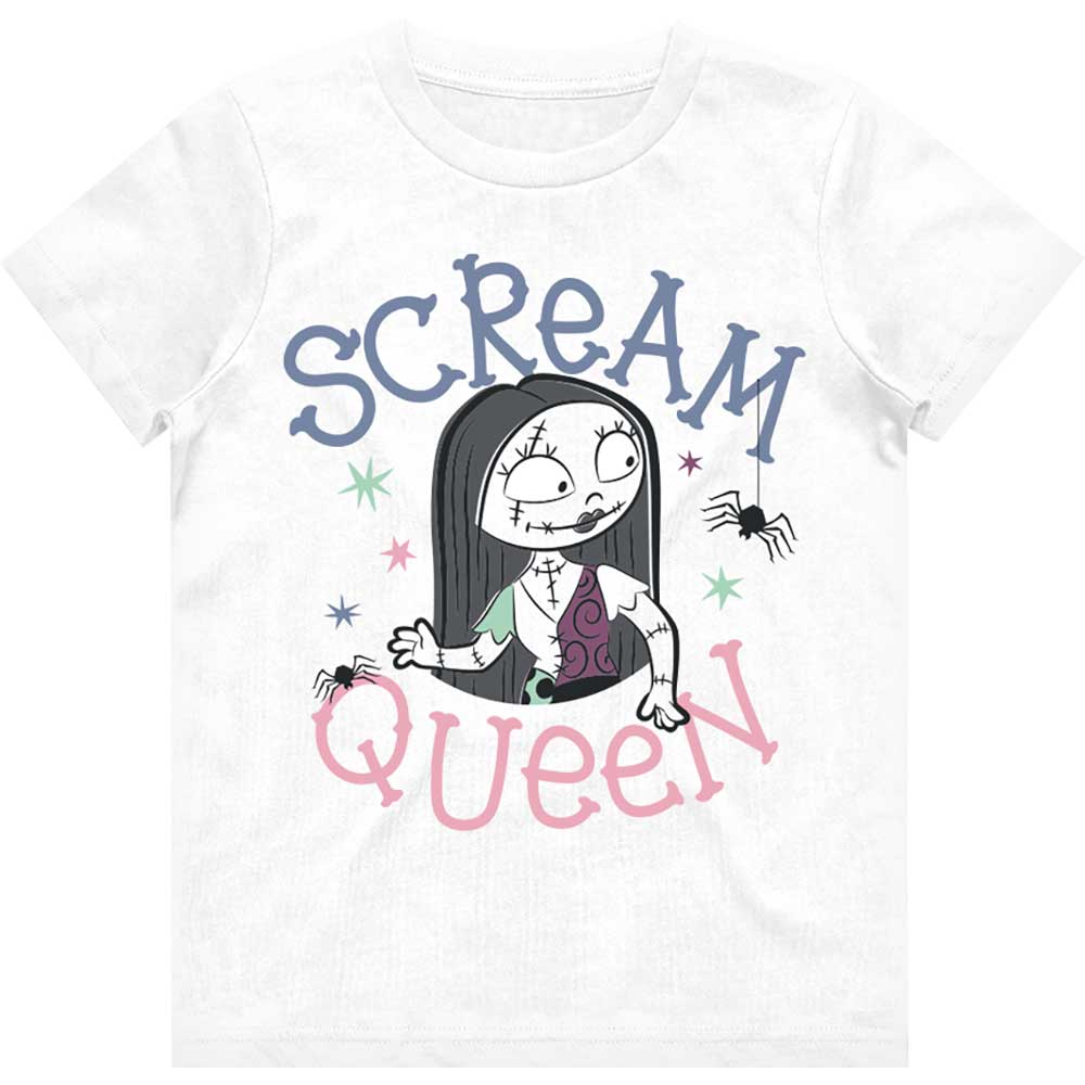 DISNEY KIDS GIRLS T-SHIRT: THE NIGHTMARE BEFORE CHRISTMAS SCREAM QUEEN (7-8 YEARS)