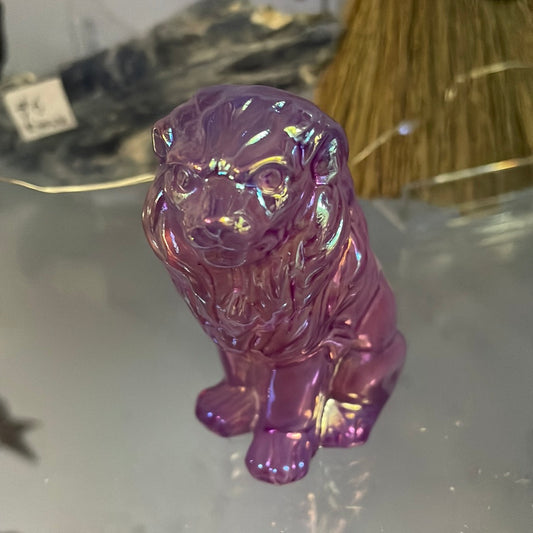 Aura quartz lion