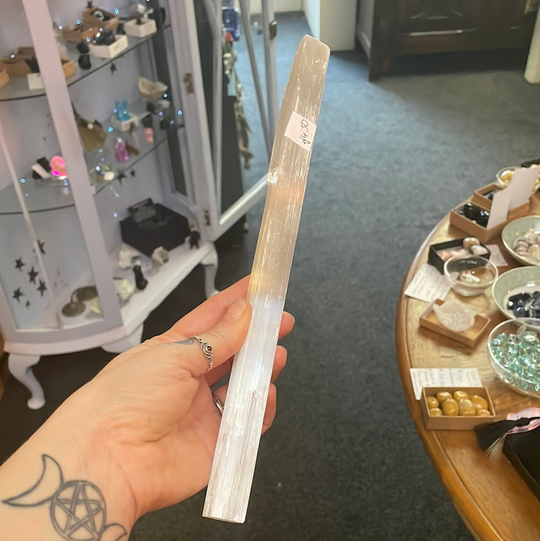 Selenite wands