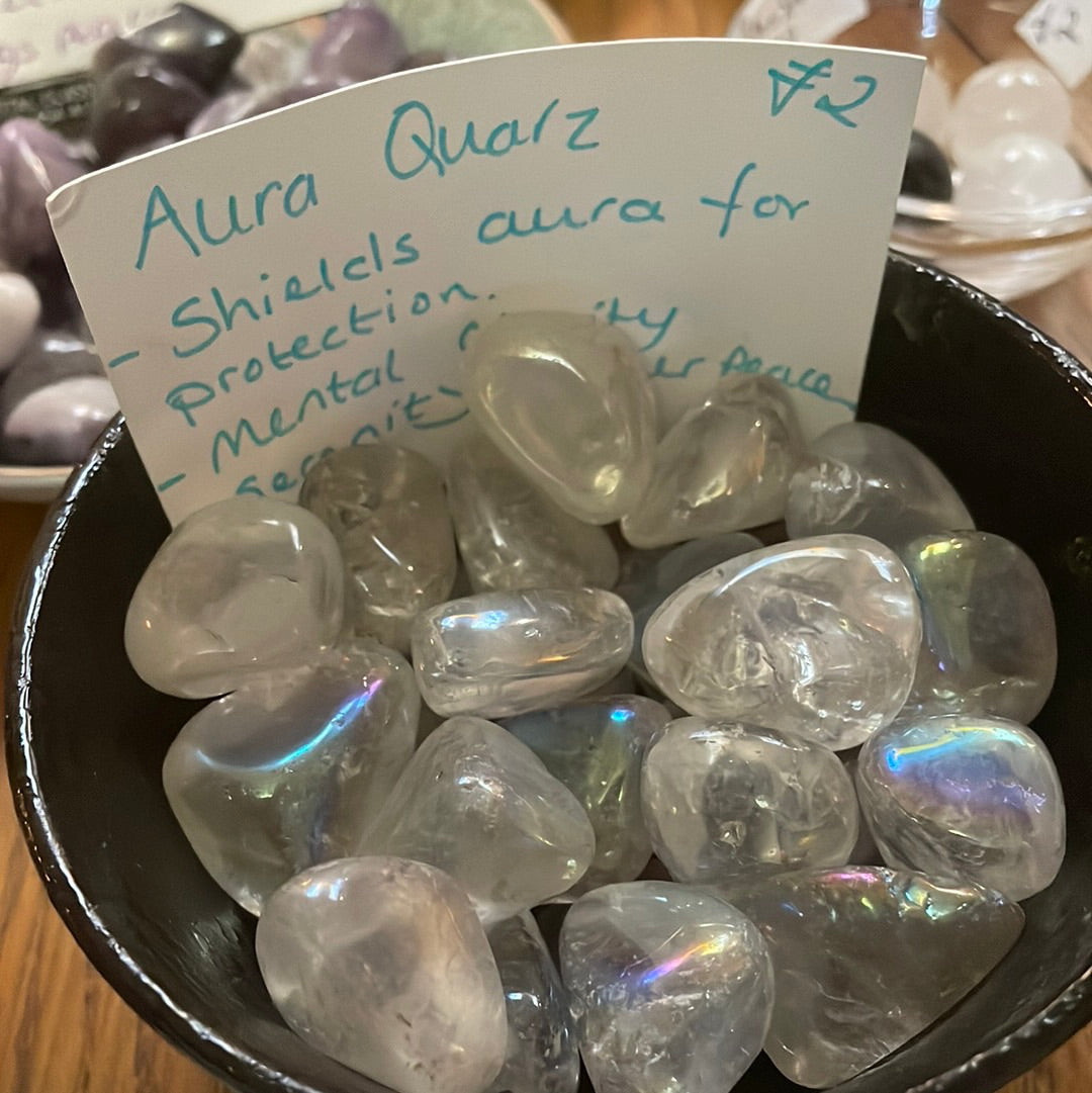Aura Quartz tumbles