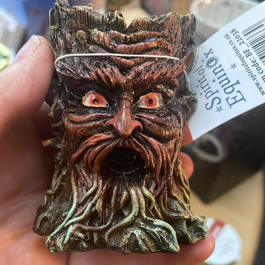 Green man backflow incense burner