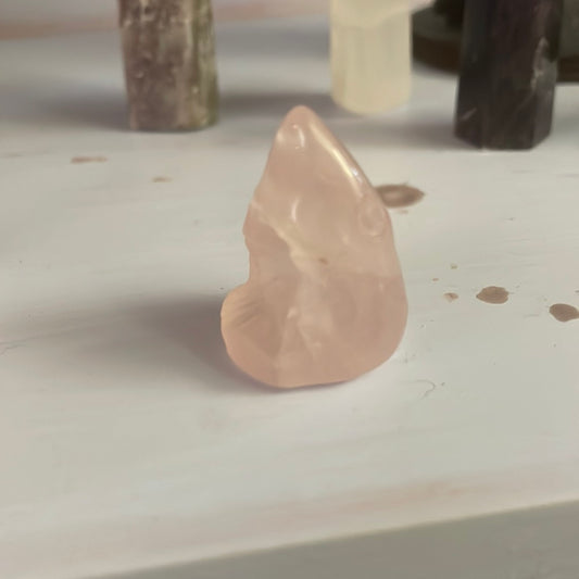 Rose Quartz sharks head