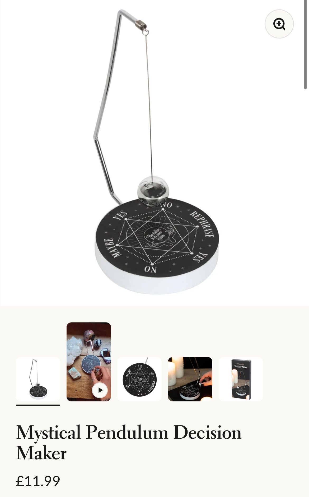Mystic pendulum