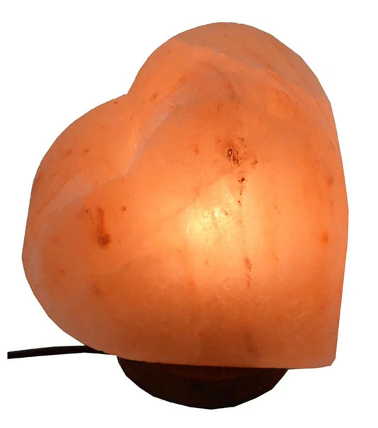 Salt Lamp Heart 14cm