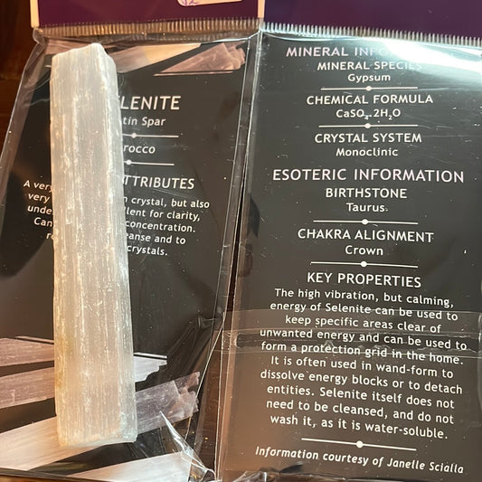 Selenite wand